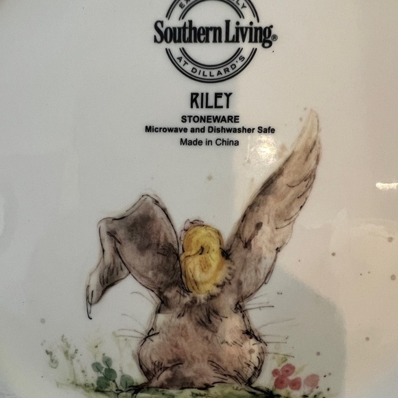 Southern Living Riley Stoneware Made Exclusively at Dillards Easter salad plate - Picture 6 of 6